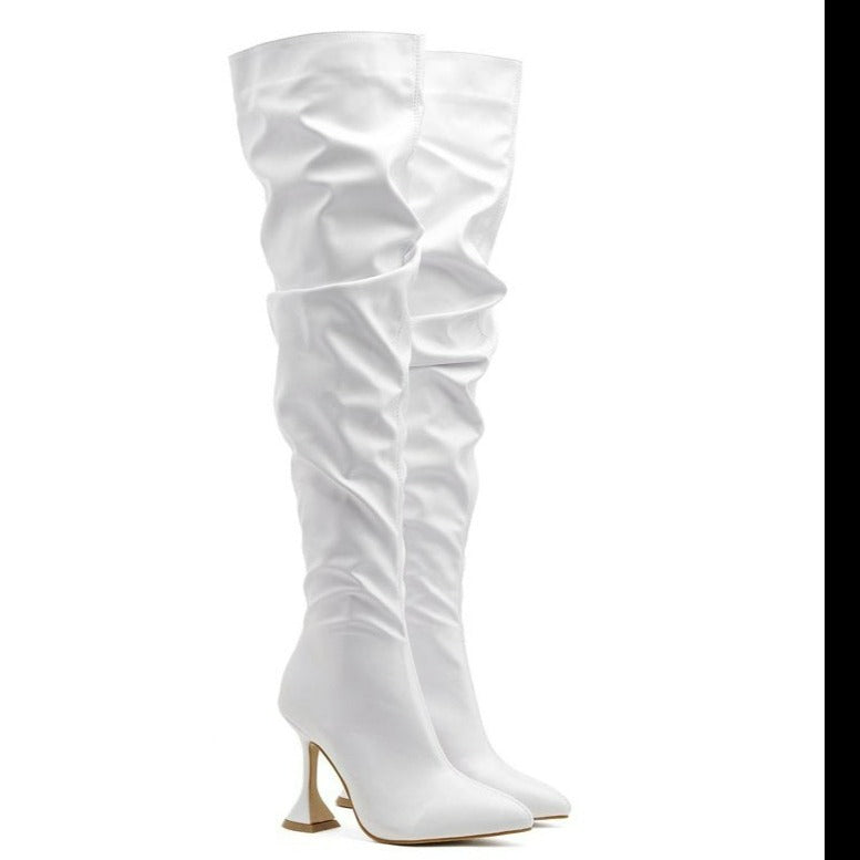 Over Knee Heeled Boots Newgew