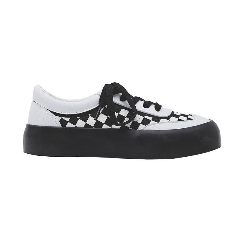 Checkerboard Canvas Sneakers Newgew