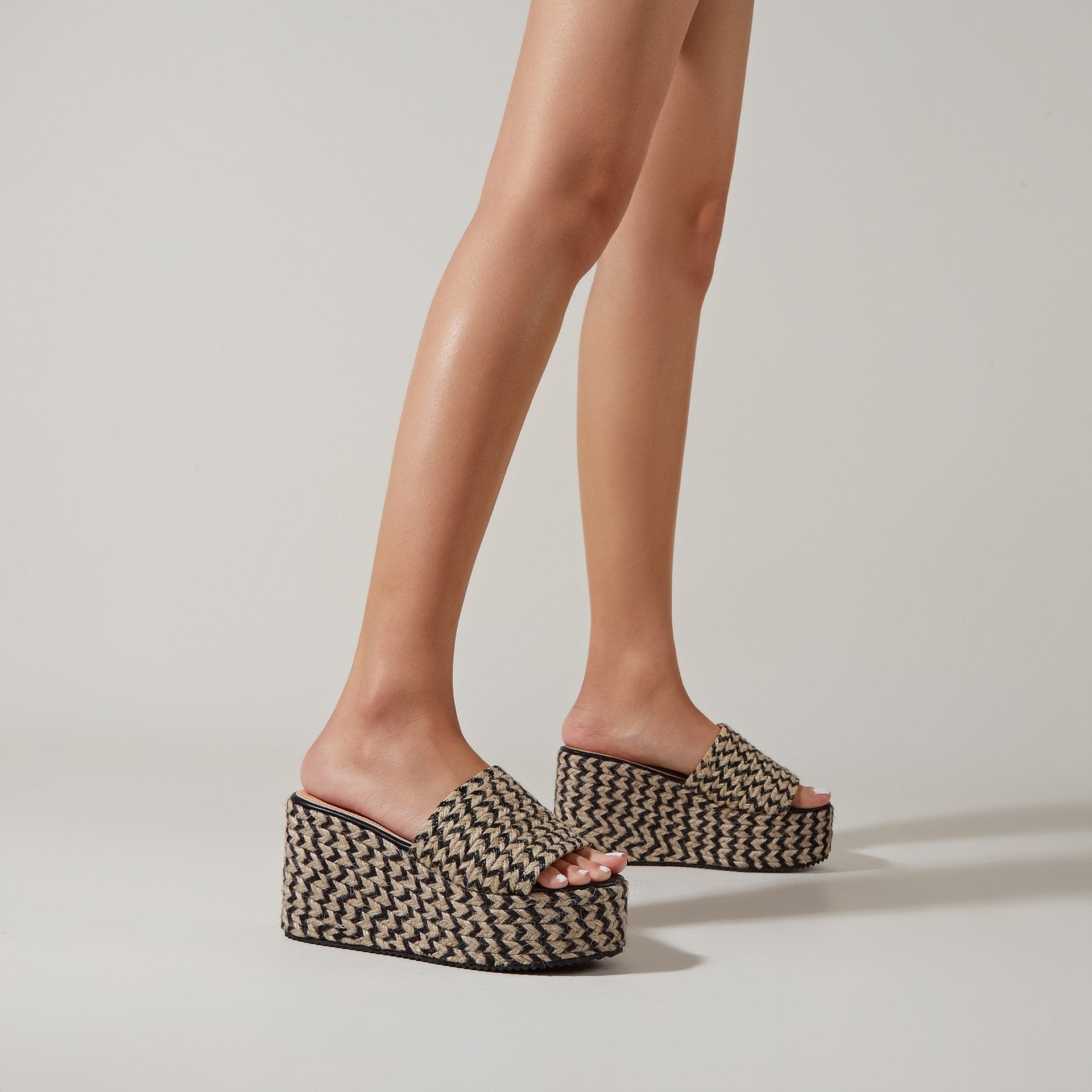 Woven Wedge Sandals Newgew
