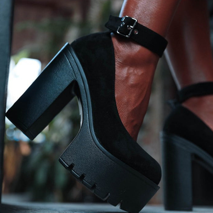 Waterproof Platform Thick High Heels Newgew