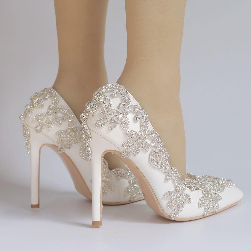 Sexy Rhinestones Pointed Toe Heels Newgew
