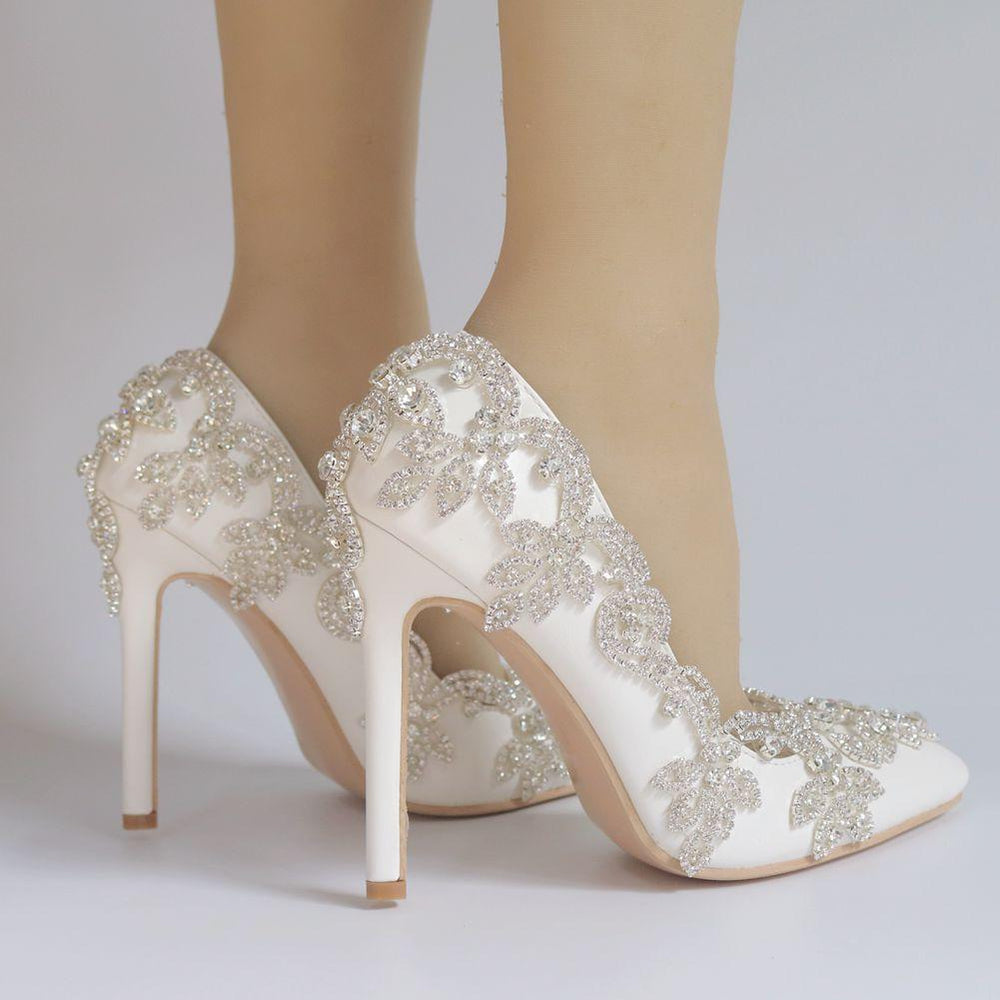 Sexy Rhinestones Pointed Toe Heels Newgew