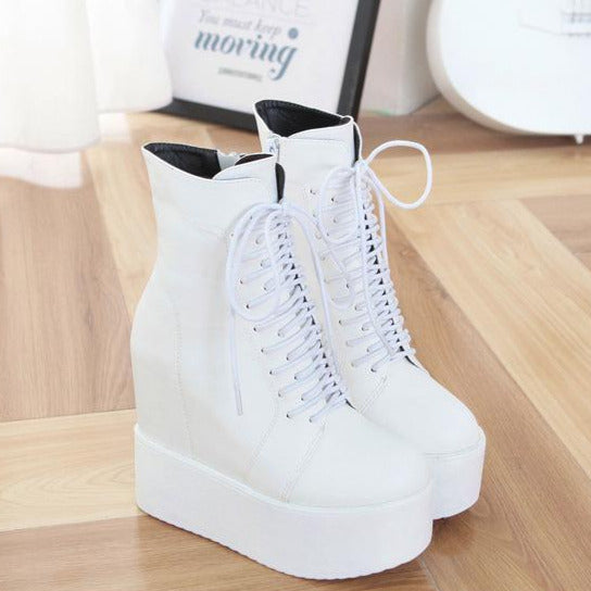Slope Heeled Height Increase Boots Newgew