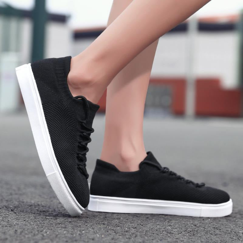 Front Lace-up Flying Knit Sports Casual Sneakers Newgew
