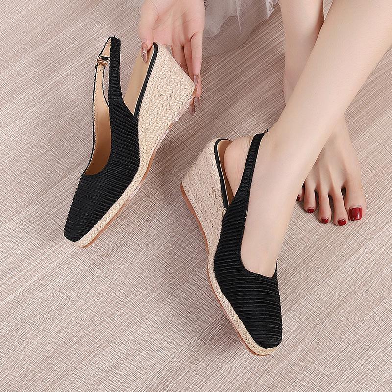 Back strap Wedge Pumps Newgew