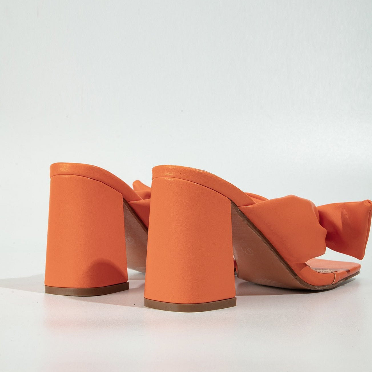 Bow Tie Clip Toe Square Toe Sandals Newgew