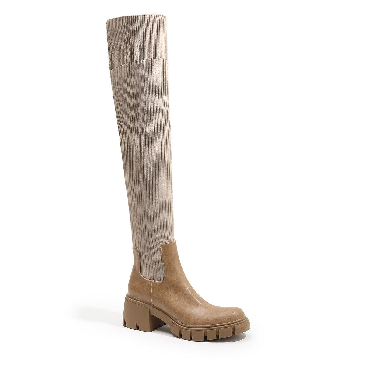 British Style Chunky Heeled Thick-soled Boots Newgew