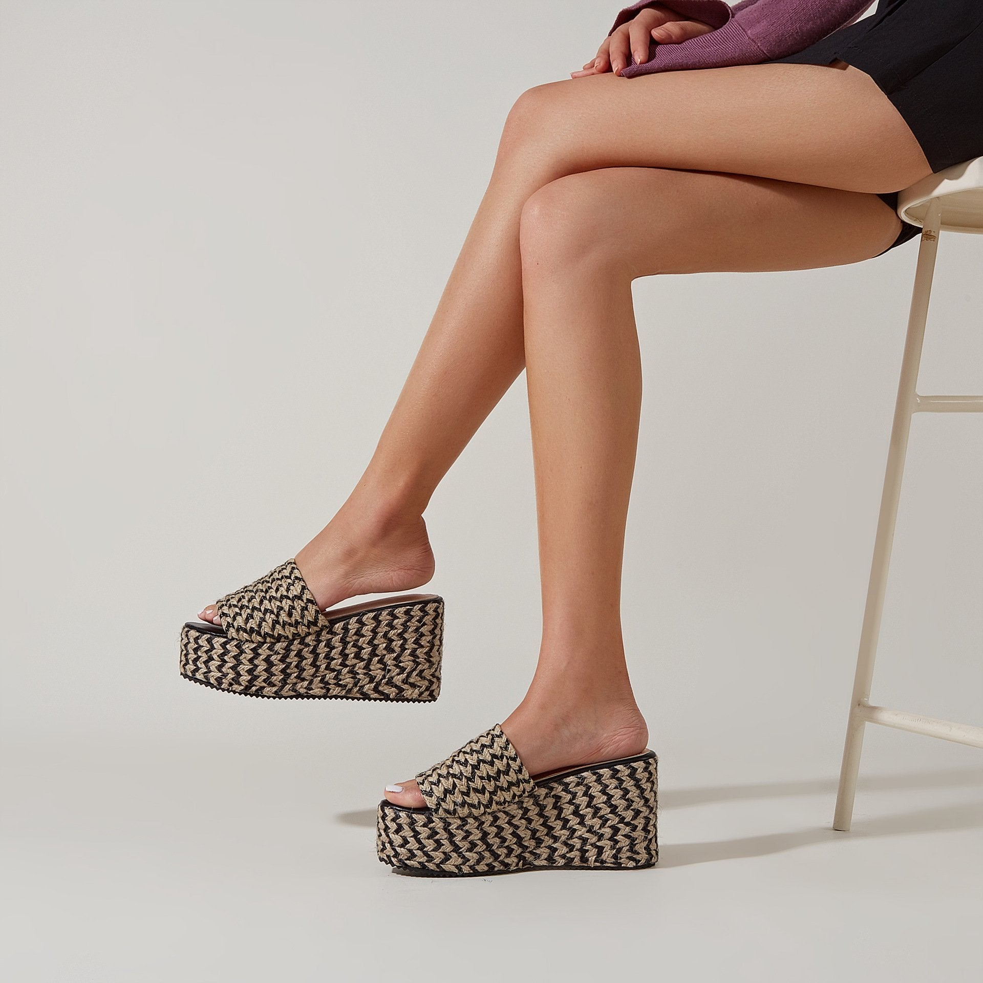 Woven Wedge Sandals Newgew