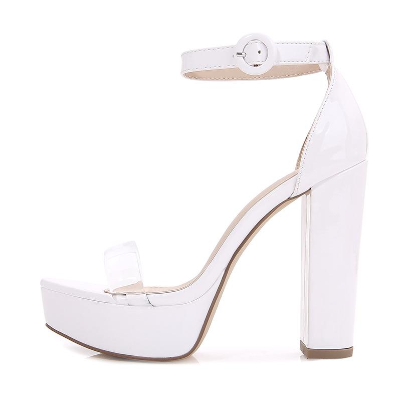 Transparent Ankle Strap Sandals Newgew