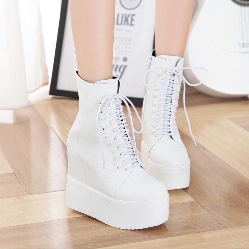 Slope Heeled Height Increase Boots Newgew