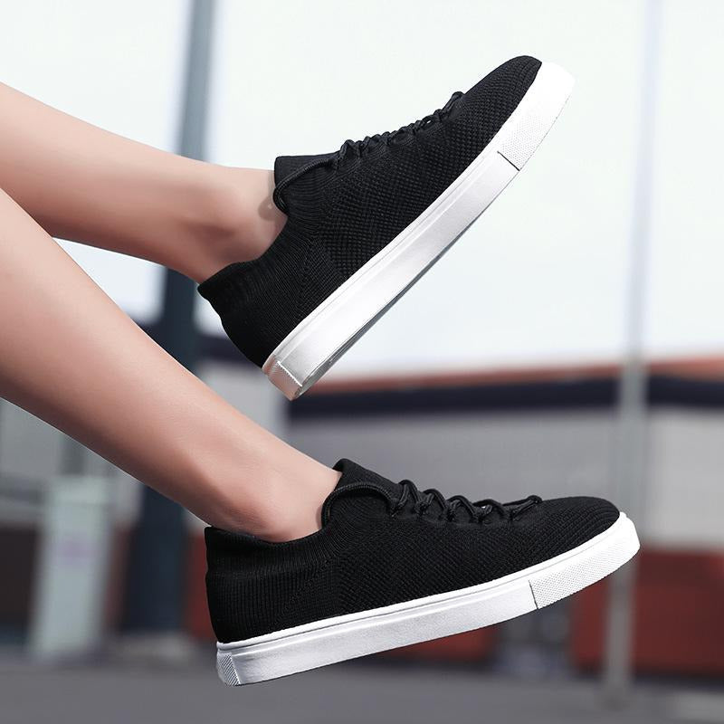Front Lace-up Flying Knit Sports Casual Sneakers Newgew