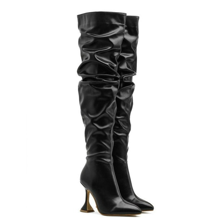 Over Knee Heeled Boots Newgew