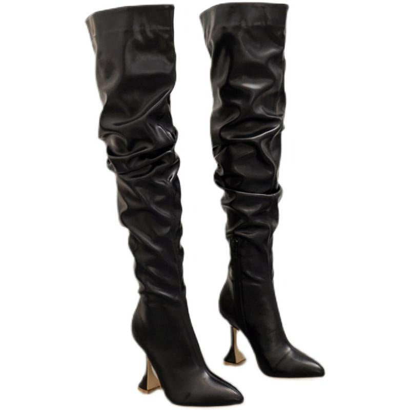 Over Knee Heeled Boots Newgew