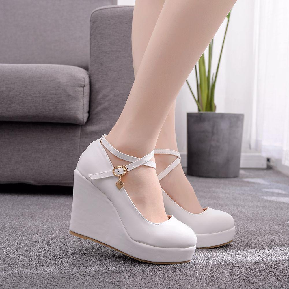 Cross Strap Waterproof Wedge Newgew