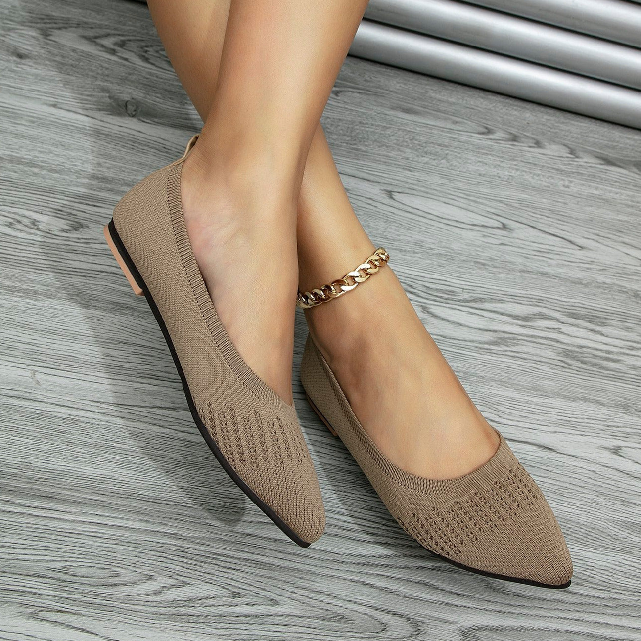 Flyknit Material Flats Newgew