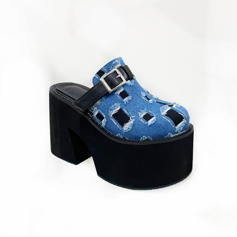 Buckle Design Thick Soled Chunky Sandals Newgew