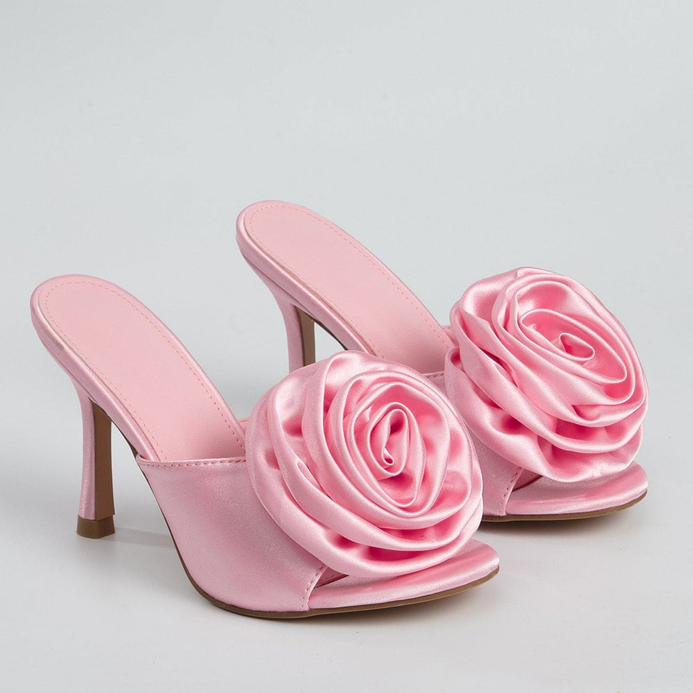 Fashionable Floral High-heeled Sandals Newgew