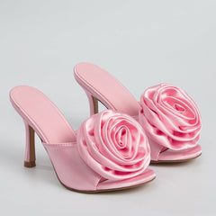 Fashionable Floral High-heeled Sandals Newgew