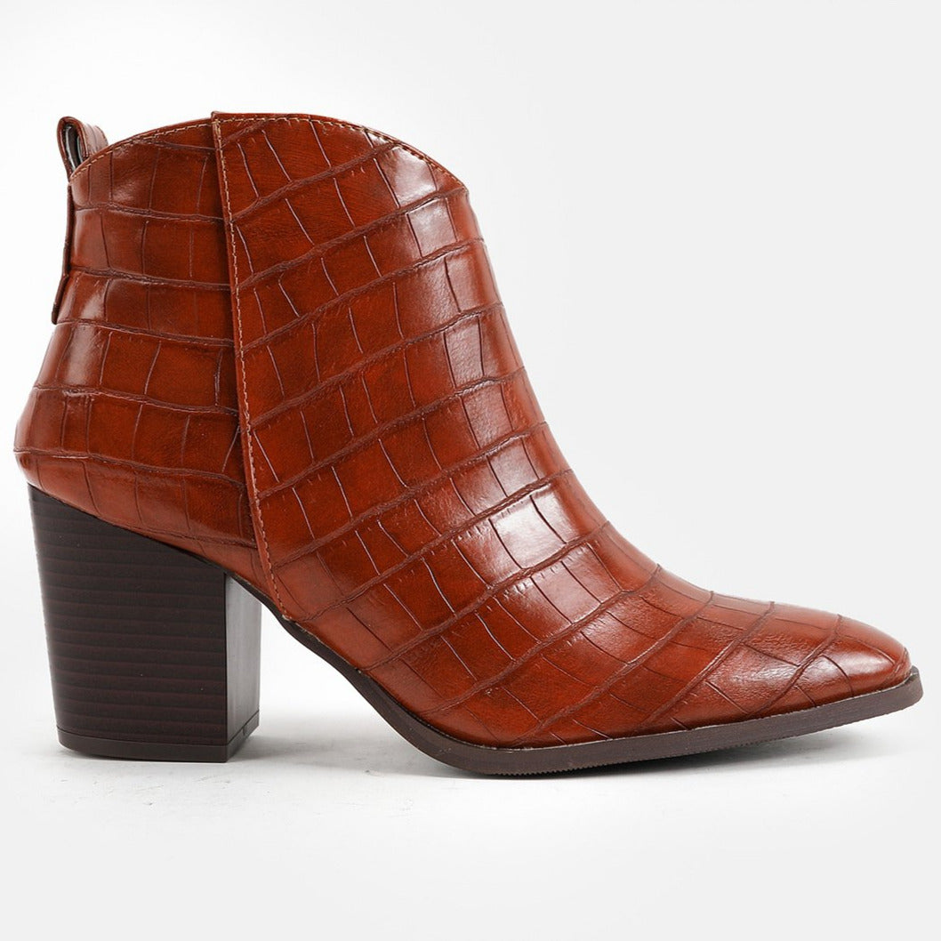 Chunky Heeled Short Boots Newgew