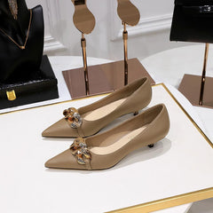 Chain Decor Pyramid Heeled Pumps Newgew