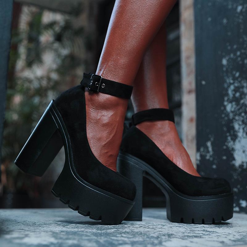 Waterproof Platform Thick High Heels Newgew