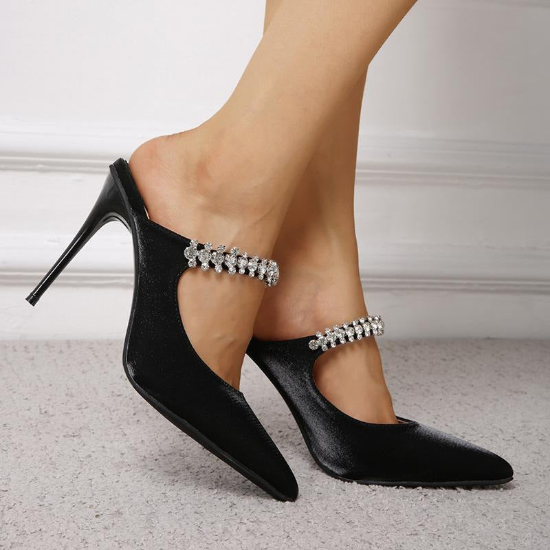 Diamond Elements Pointed Fine High Heels Newgew