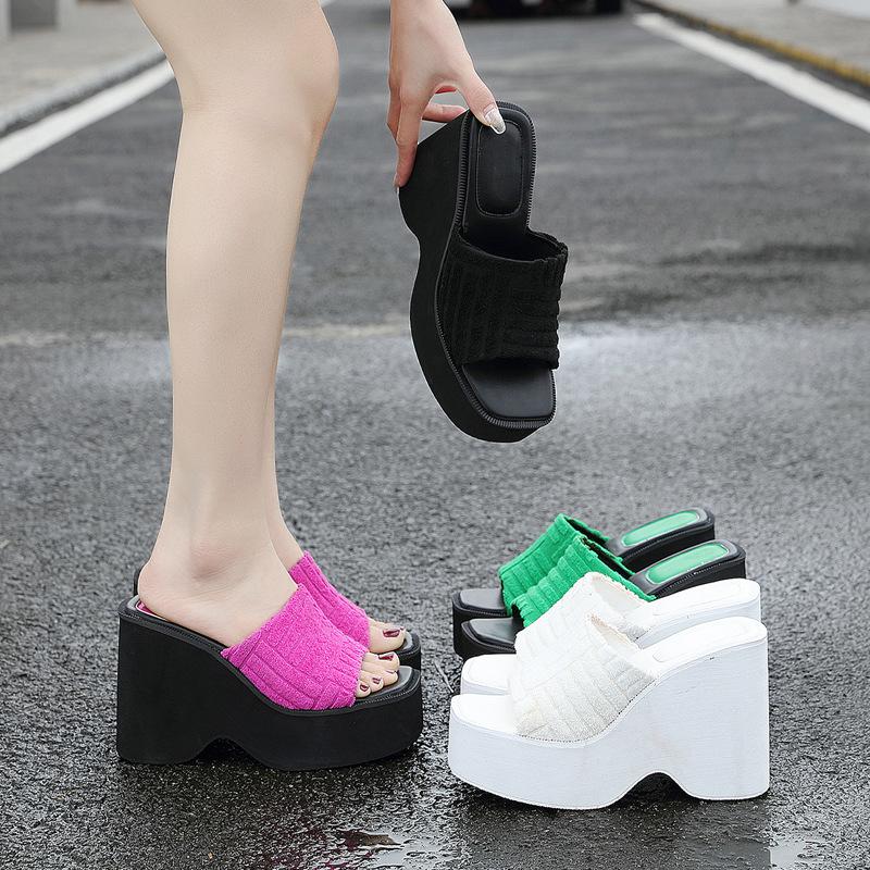 Minimalist Wedge Slide Sandals Newgew