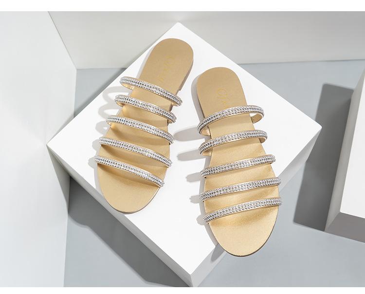 Hollowed Out Flat Sandals Newgew
