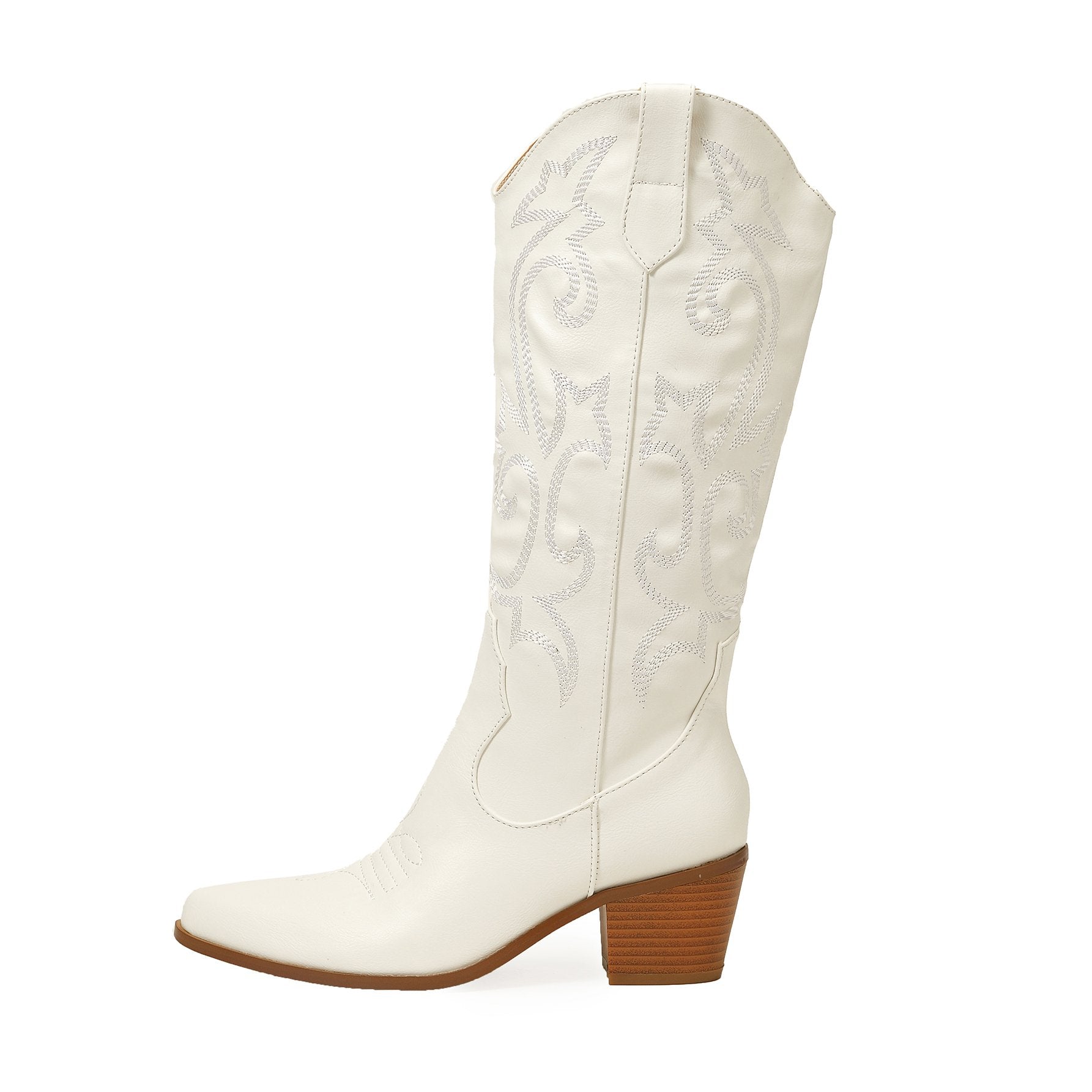 Vintage Chunky Heeled Embroidered Western Boots Newgew