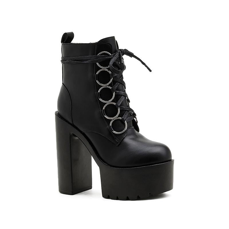 Halloween High Heeled Waterproof Platform Padded Boots Newgew