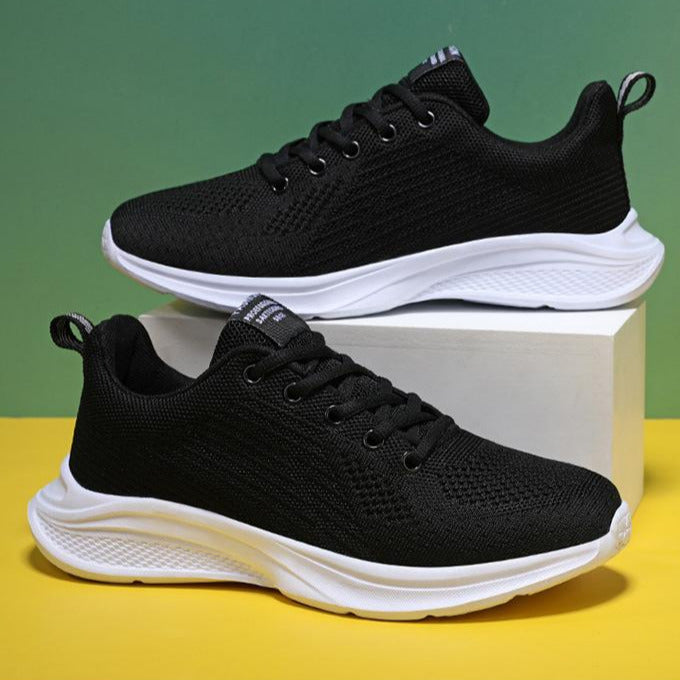 Front Lace-up Fly Knit Sneakers Newgew