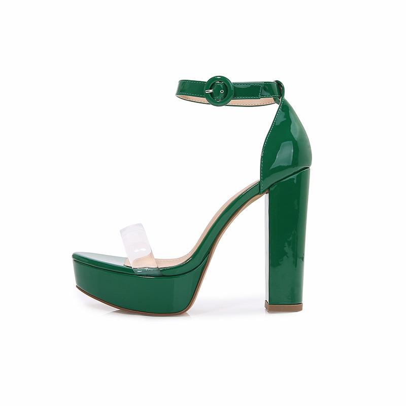 Transparent Ankle Strap Sandals Newgew
