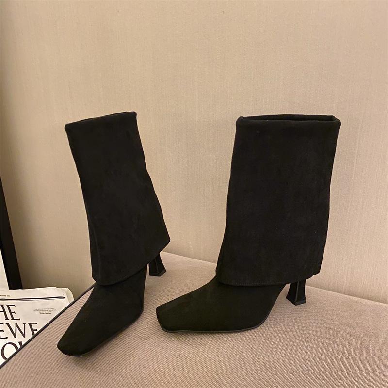 Thin High Heeled Trouser Tube Boots Newgew