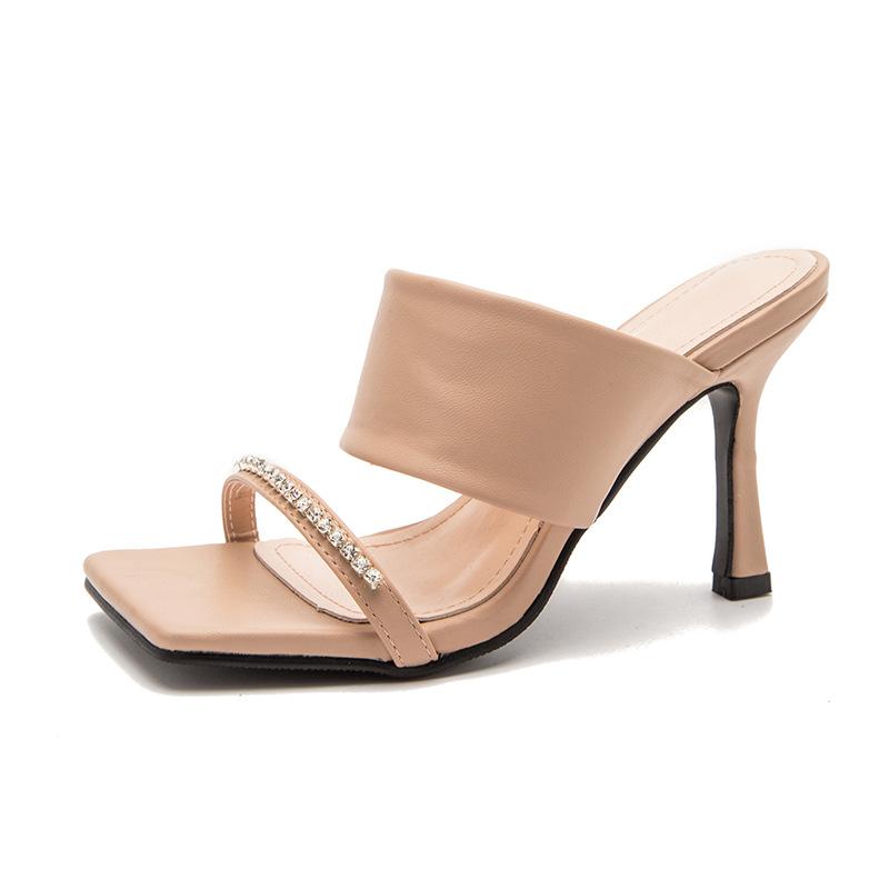 Minimalist Two Part Heeled Sandals Newgew