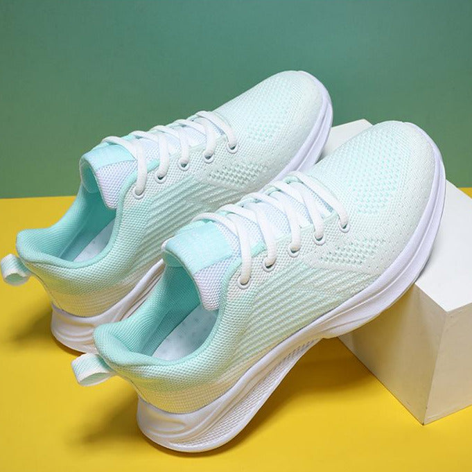 Front Lace-up Fly Knit Sneakers Newgew
