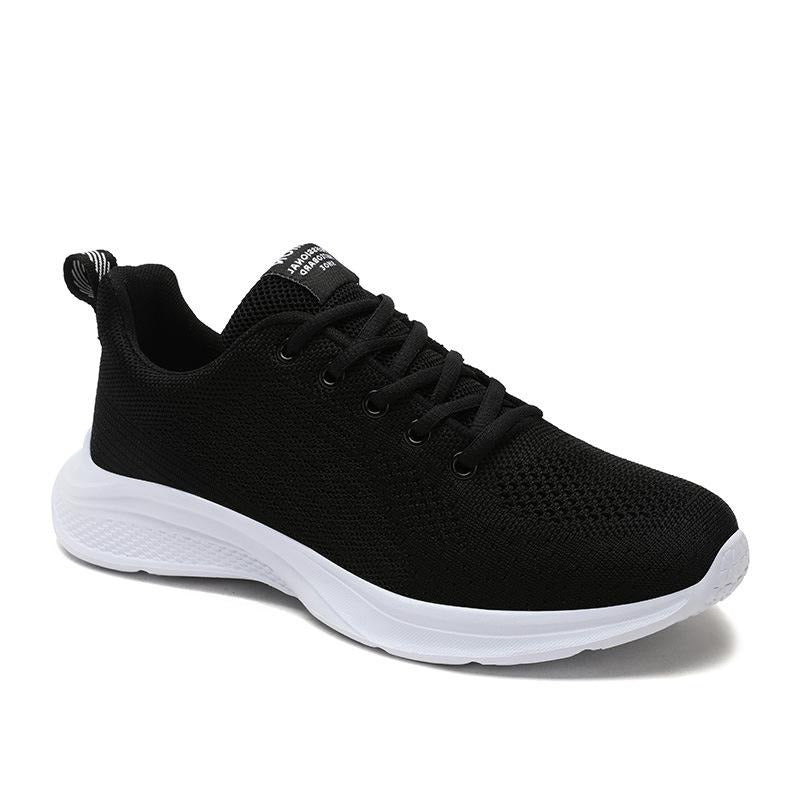 Front Lace-up Fly Knit Sneakers Newgew