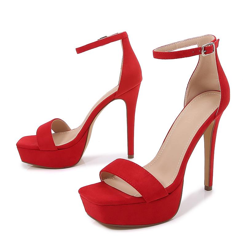 Solid Color One-way band Sandals Newgew