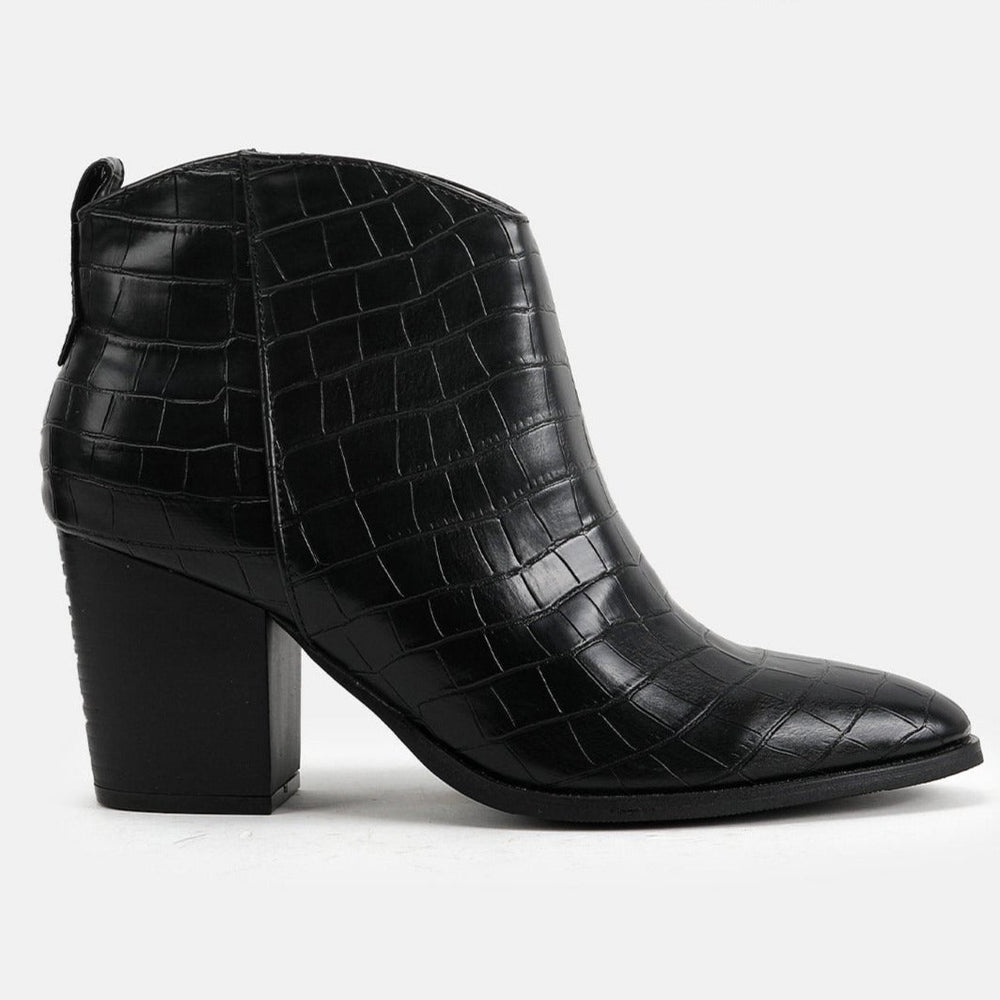 Chunky Heeled Short Boots Newgew