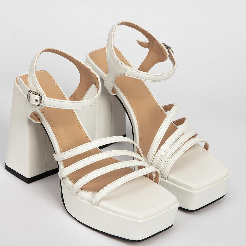 Super High Heel Buckle Strap Sandals Newgew