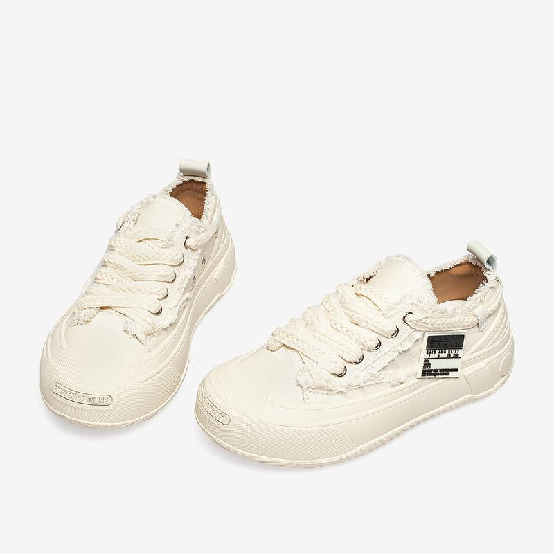 Front Lace-up Casual Canvas Shoes Newgew