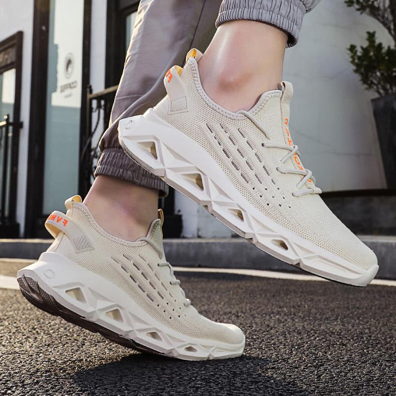 Fashionable Breathable Minimalist Lace-up Sneakers Newgew