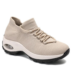 Front Lace-up Fly Knit Sneakers Newgew