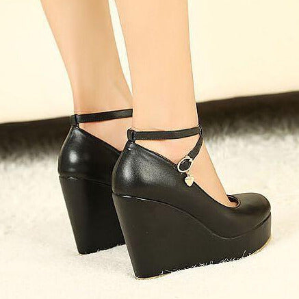 Cross Strap Waterproof Wedge Newgew