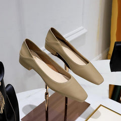 Square-toe Kitten Flats Newgew
