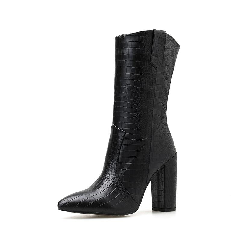 Chunky Heeled Classic Boots Newgew