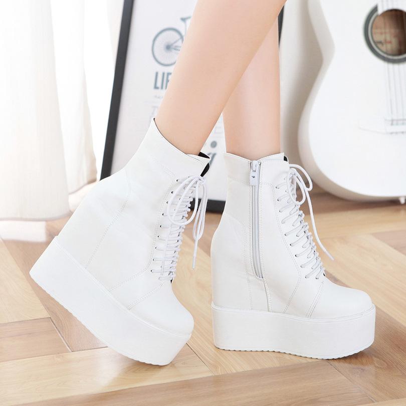 Slope Heeled Height Increase Boots Newgew
