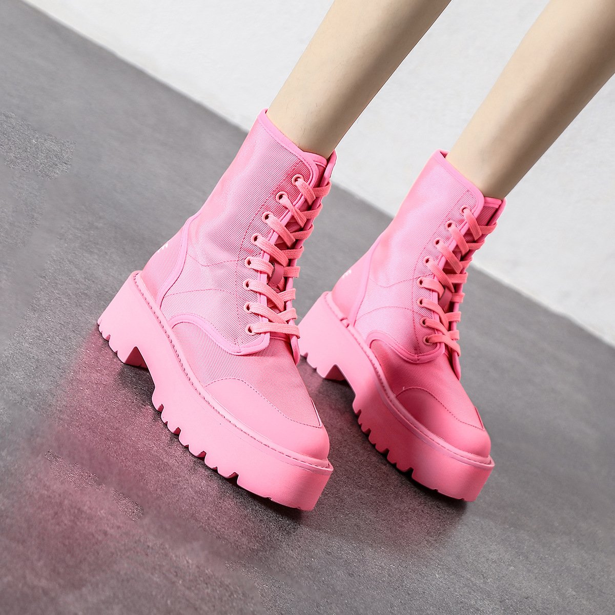 Hollow out Round head Martin Boots Newgew