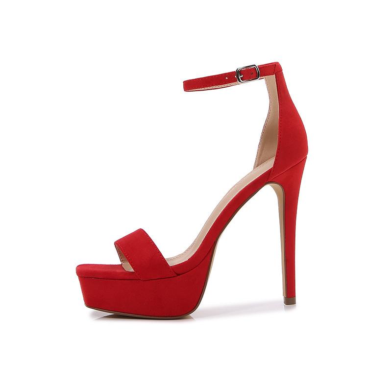 Solid Color One-way band Sandals Newgew