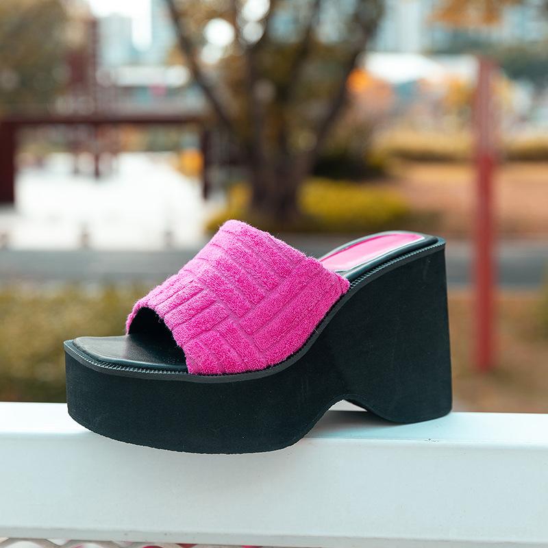 Minimalist Wedge Slide Sandals Newgew