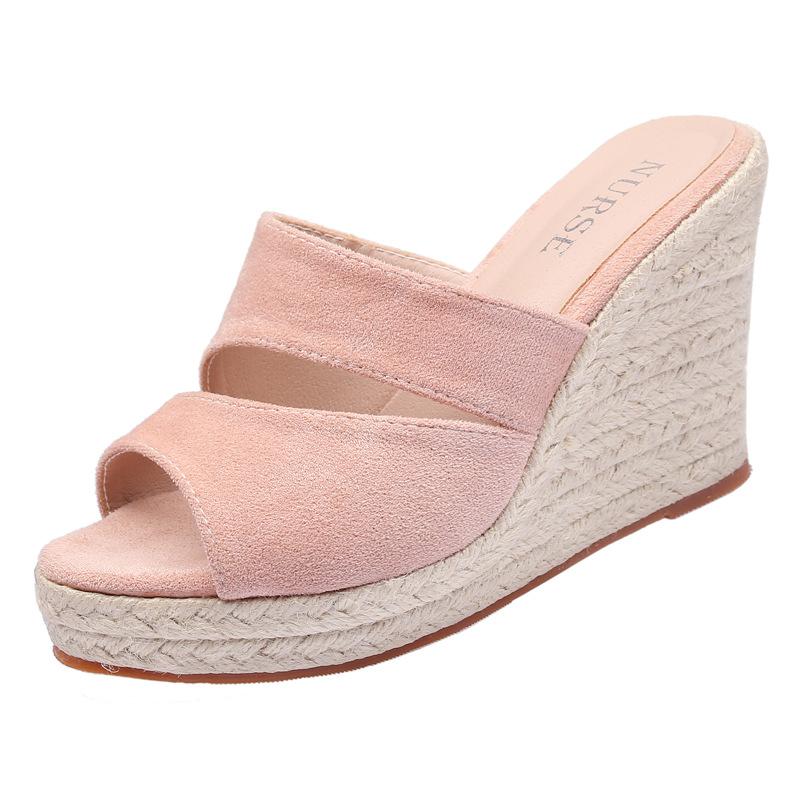 Minimalist Wedge Slide Sandals Newgew